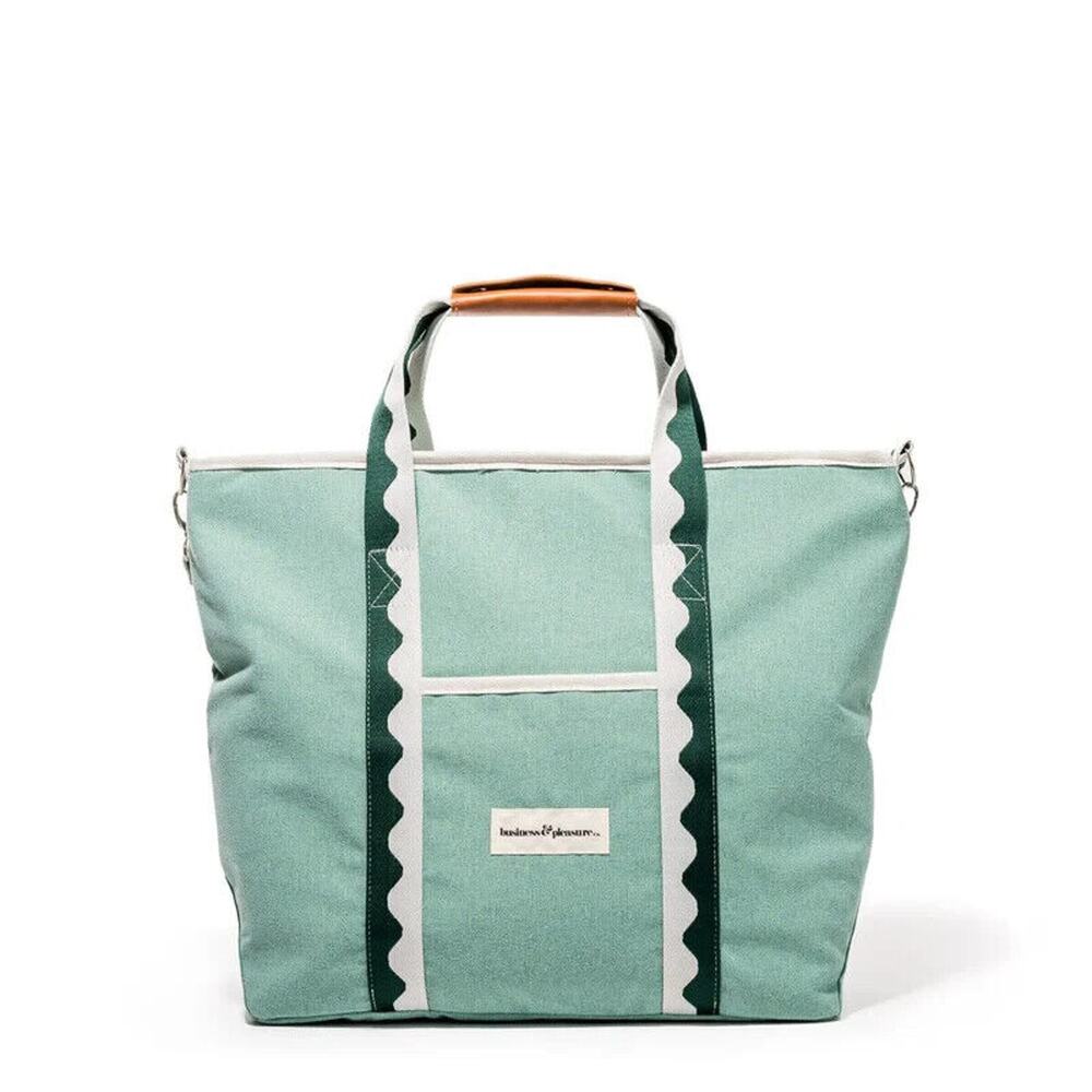 Business & Pleasure Co. The Holiday Cooler Tote Bag Rivie Green $119 Retail